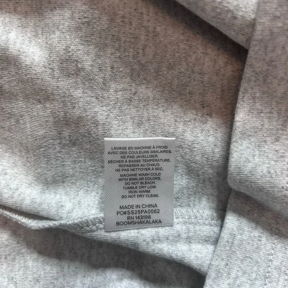 NWT Chubbies The Basic Oversized Tee - Size S, Mid Gray Heather - Picture 7 of 14